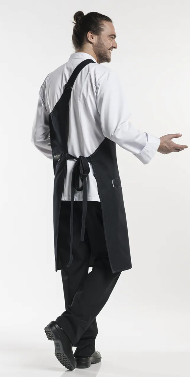butcher black denim schort