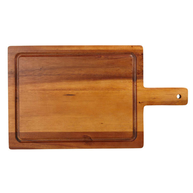 Acacia plank met handvat groot 40 x 23 cm