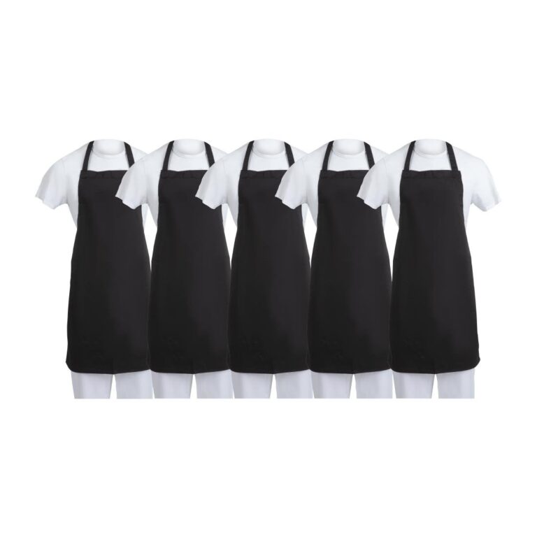 Whites Schort Polykatoen Zwart (5 stuks)