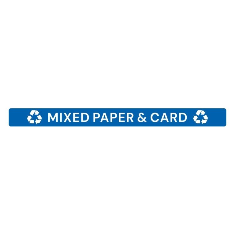 Jantex Slim Bin deksel label - Gemengd Papier & Karton