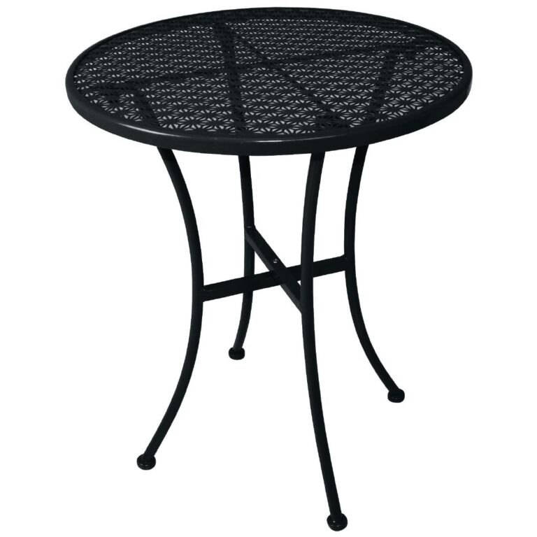 Bolero ronde stalen bistrotafel zwart 60cm (15 stuks)