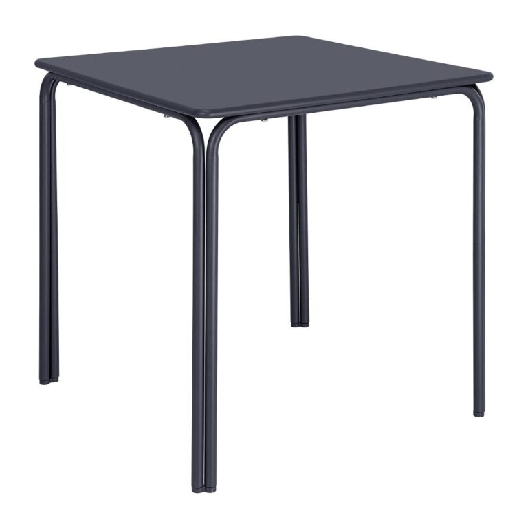 Bolero Adeline Stalen Vierkante Tafel 700mm Leisteen Blauw