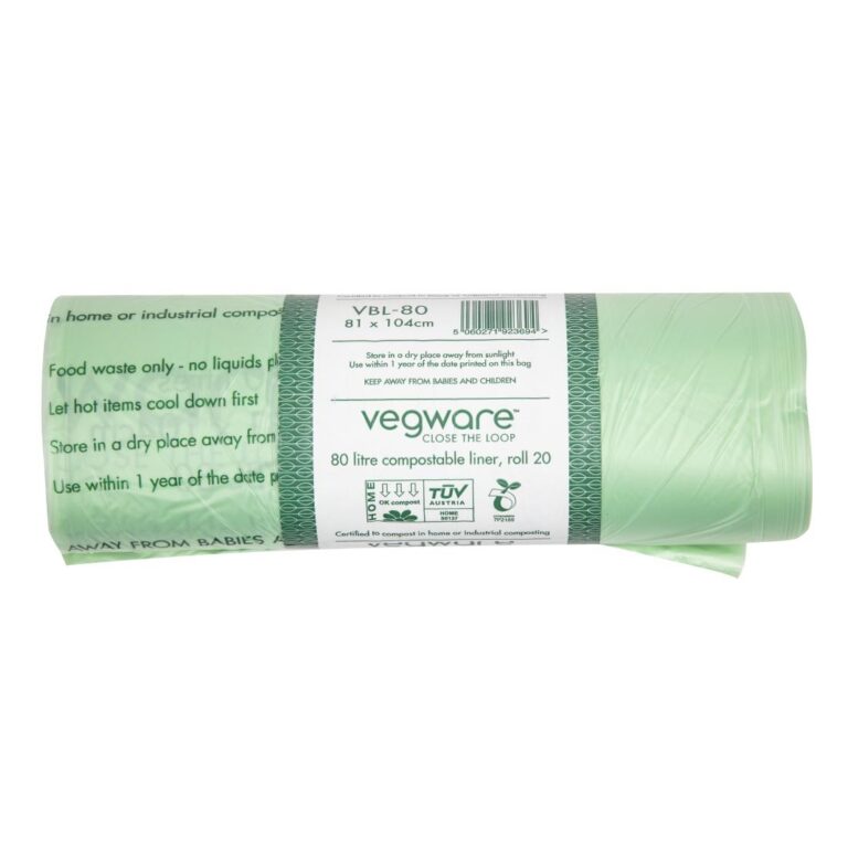 Vegware Biobag composteerbare afvalzakken 80L (240 stuks)