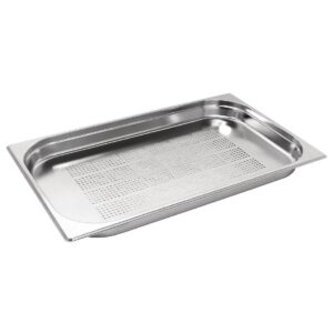 Vogue roestvrijstalen geperforeerde 1/1 gastronormbak 40mm