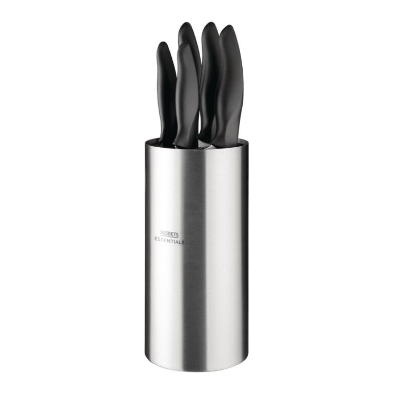 Nisbets Essentials 5-delige messenset met messenblok