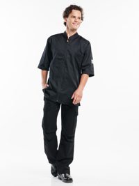 Monza Black Short Sleeve Koksbuis