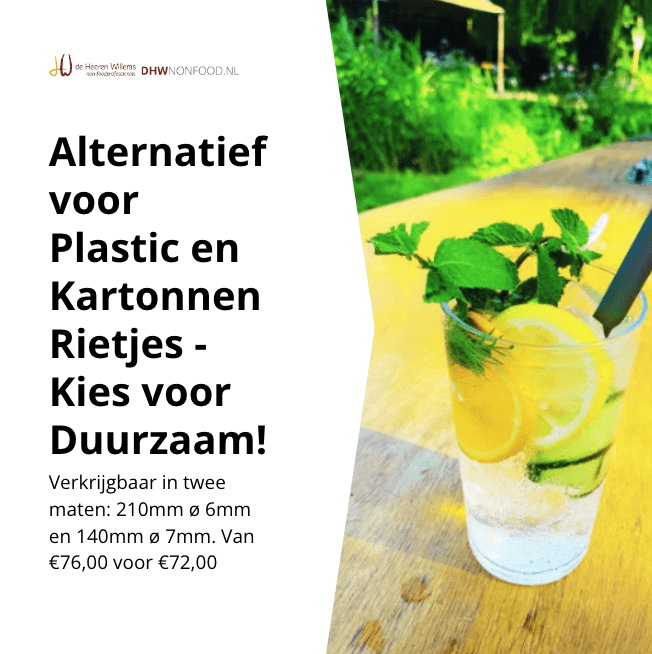 alternatief voor plastic en kartonnen rietjes