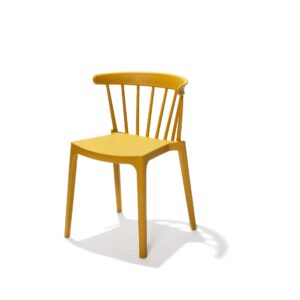 Windson Stapelstoel Oker geel, Polypropyleen, 54x53x75cm (LxBxH), 50904